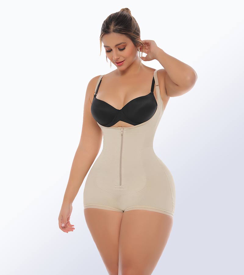Fajas Nahema NH085, Colombian Shapewear Tummy Control Bodysuit